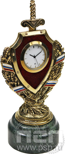 7.5.99. Часы За службу на красном бархате