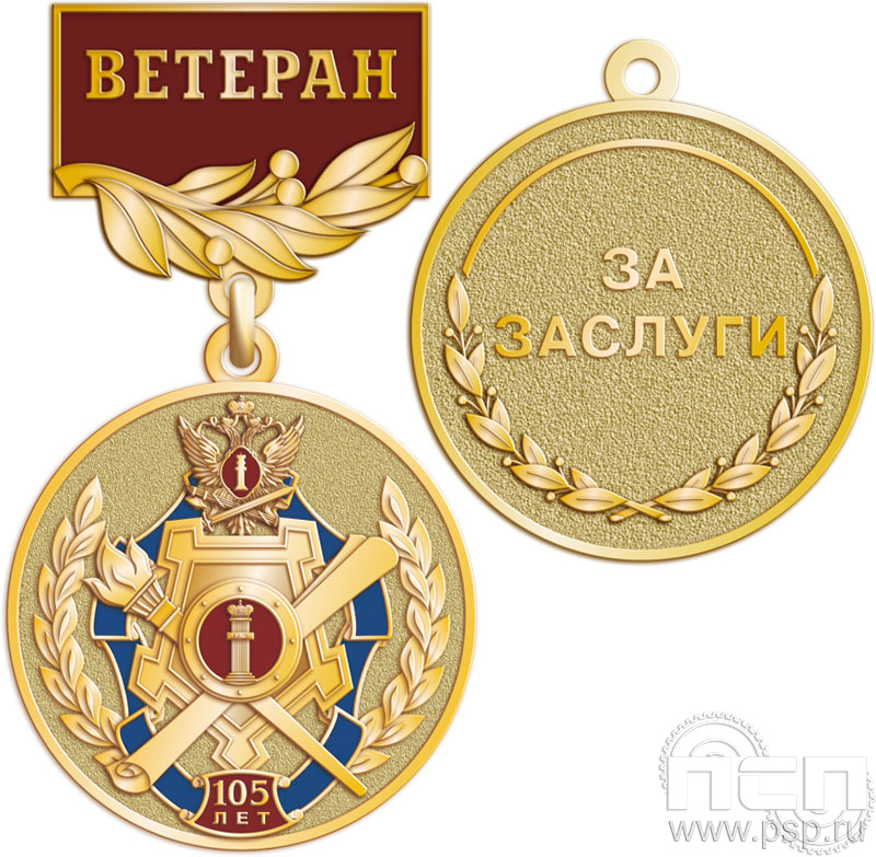 245.0.56. Медаль Ветеран "105 лет Уголовно-исполнительным инспекциям ФСИН"
