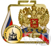 Медаль МП-70х65-25 (Орел)/G "Храм Василия Блаженного"