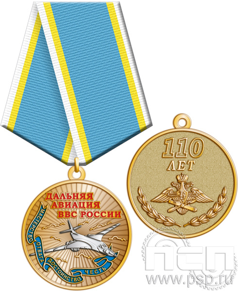 245.0.1(b). Медаль "110 лет Дальняя Авиация ВВС России"