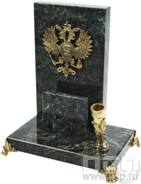 7.4.9.1. Письменный прибор "Герб с визитницей" 