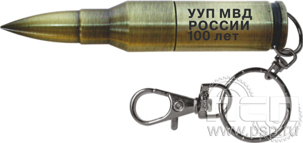8.3.6. Флеш-накопитель Пуля USB 16GB "100 лет УУП МВД России"