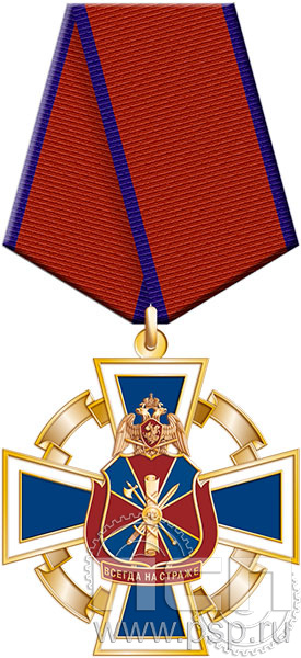 5.2к(a). Нагрудный знак "55 лет Подразделения ЛРР и ГК Росгвардии"