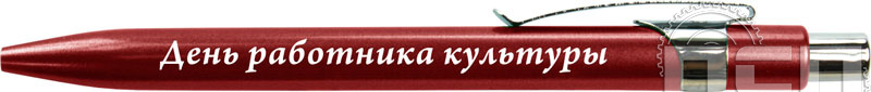 2985M/08. Ручка шариковая Space металлик "День работника культуры"