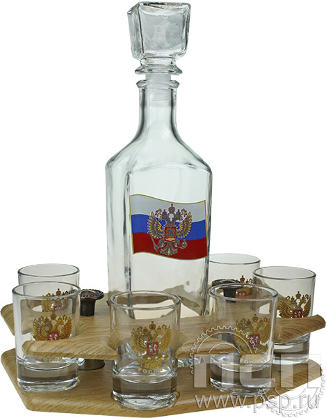 4.12.4. Набор барный Герб России 7 предметов 