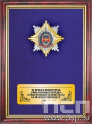 5.4. Панно с нагрудным знаком "105 лет Транспортная полиция МВД РФ"