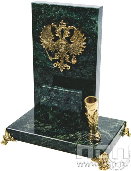 7.4.9.1. Письменный прибор Герб с визитницей