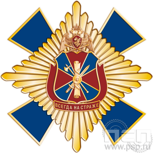 5.2(a). Нагрудный знак "55 лет Подразделения ЛРР и ГК Росгвардии"