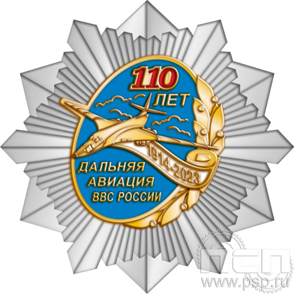 5.2(e). Нагрудный знак "110 лет Дальняя Авиация ВВС России"
